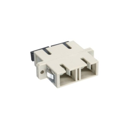 InLine® LWL Kupplung, Duplex SC/SC, multimode, beige, Keramik-Hülse, zum Einbau