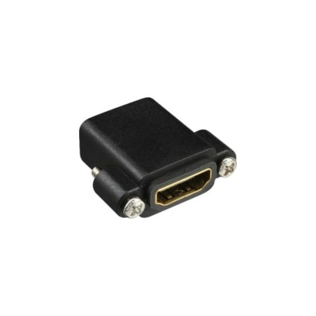 InLine® HDMI Adapter zum Einbau mit Gewinde, HDMI A Buchse/Buchse, vergoldete Kontakte