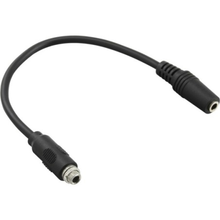 InLine® Audio Adapterkabel zum Einbau mit Gewinde, 3,5mm Stereo Buchse/Buchse, 0,2m