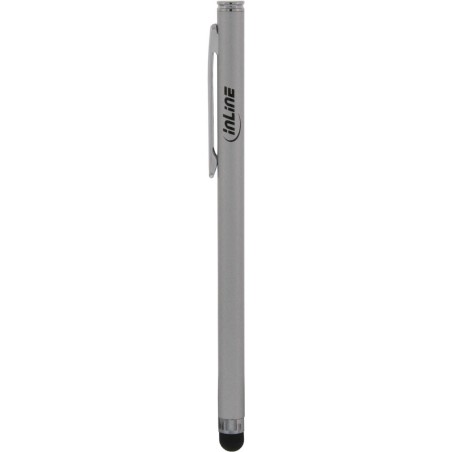 InLine® Stylus, Stift für Touchscreens von Smartphone und Tablet, silber