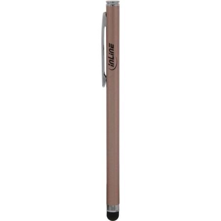 InLine® Stylus, Stift für Touchscreens von Smartphone und Tablet, rose