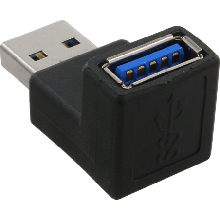 InLine® USB 3.0 Adapter, Stecker A auf Buchse A, gewinkelt 90°