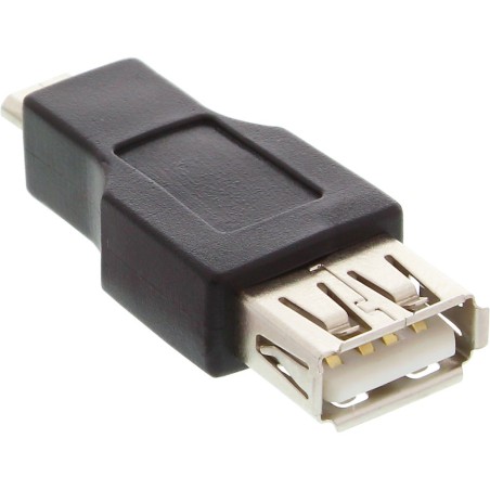 InLine® Micro-USB OTG Adapter, Micro-B Stecker an USB A Buchse