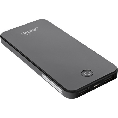 InLine® USB Zusatzakku PowerBank 4000mAh, mit LED Anzeige, iPhone-Form