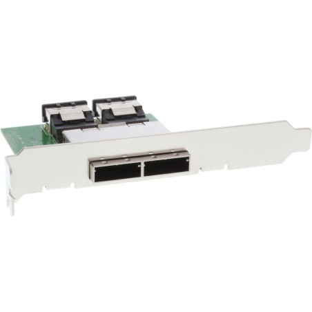 InLine® SAS Dual Slotblech PCI, 2x ext. SFF-8088 auf 2x int. SFF-8087