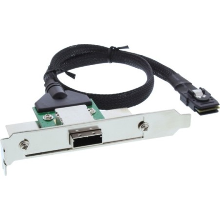 InLine® SAS Slotblech PCI + 50p Centr., mit Kabel, ext. SFF-8088 auf int. SFF-8087, 0,5m