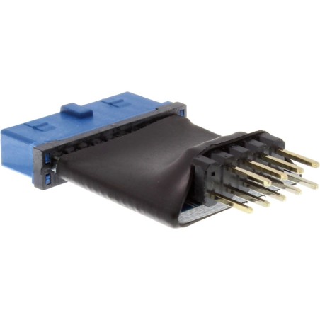 InLine® USB 3.0 zu 2.0 Adapter intern, USB 3.0 19pin auf USB 2.0 Pfostenstecker intern