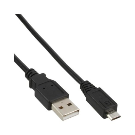 InLine® Micro-USB 2.0 Kabel, USB-A Stecker an Micro-B Stecker, schwarz, 3m