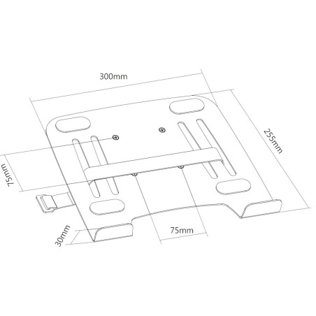 InLine® Notebook-Halterung mit VESA 75 Adapter