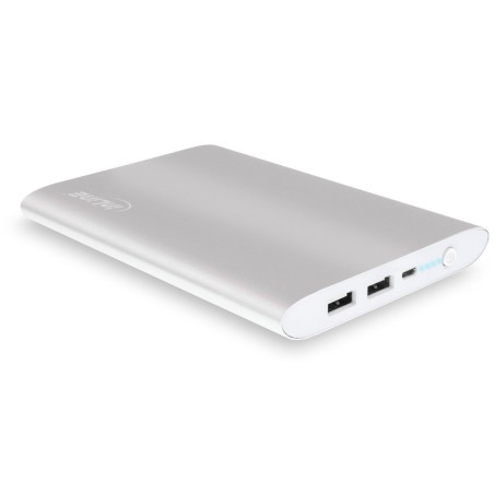 InLine® USB Zusatzakku PowerBank 16000mAh, silber