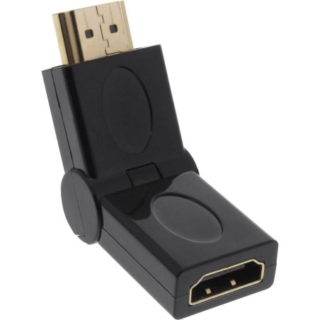 InLine® HDMI Adapter flexibel, HDMI A Stecker/Buchse, 4K2K kompatibel, vergoldete Kontakte