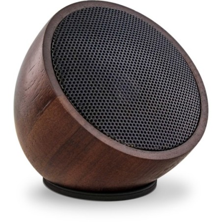 InLine® woodwoom, Mini Bluetooth Walnuss-Holz Lautsprecher, 52mm