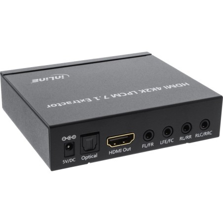 InLine® Extraktor/Signaltrenner, Eingang 4K2K HDMI zu Ausgang 7.1 Audio + Toslink Audio + HDMI