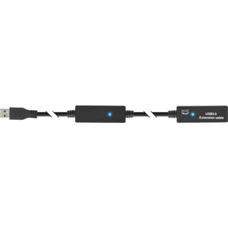 InLine® USB 3.0 Aktiv-Verlängerung, Stecker A an Buchse A, schwarz, 10m