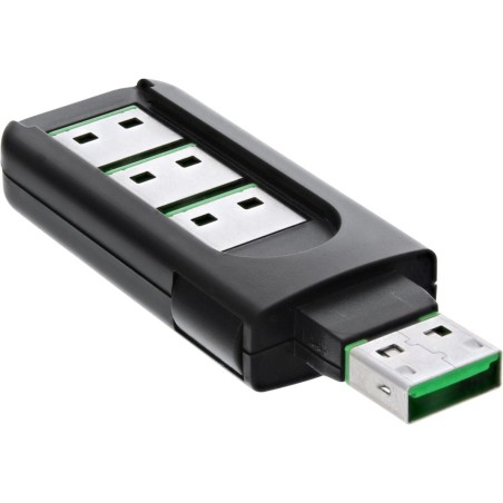 InLine® USB Portblocker, blockt bis zu 4 Ports