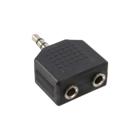 Adaptateur audio, InLine®, 3,5mm jack mâle à 2x 3,5mm jack Bu, Stéréo