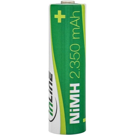 InLine® NiMH-Akku, Mignon (AA), 2350mAh, vorgeladen, im 4er Blister