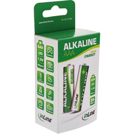 InLine® Alkaline High Energy Batterie, Micro (AAA), 24er Pack