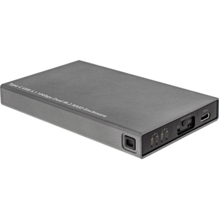 InLine® USB 3.1 Gehäuse für Dual M.2 6G SSD, mit RAID, USB Typ C Buchse