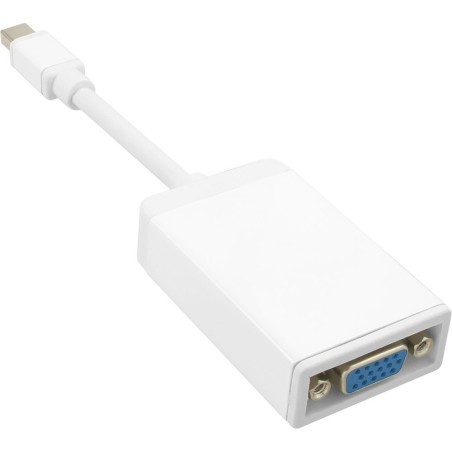 InLine® Mini DisplayPort VGA Adapter, Mini DisplayPort Stecker auf VGA Buchse, weiß