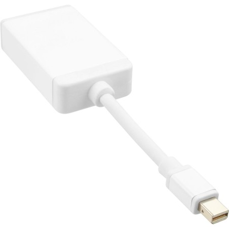 InLine® Mini DisplayPort VGA Adapter, Mini DisplayPort Stecker auf VGA Buchse, weiß