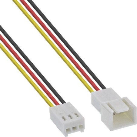 Rallonge pour câble ventilateur, InLine®, 3 broches Molex mâle/fem., longueur 60cm