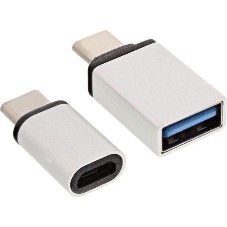 InLine® USB Adapter-Set, Typ C Stecker an Micro-USB oder USB 3.0 A Buchse