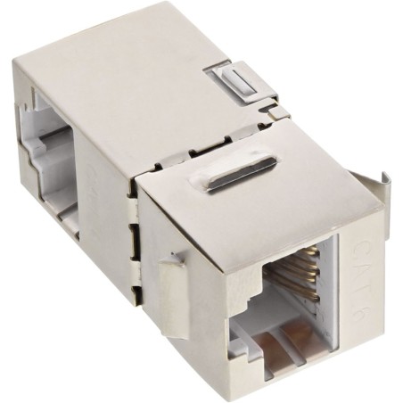 InLine® RJ45 Buchse / Buchse Einsatz gewinkelt 90°, SNAP-In, Cat.6 STP