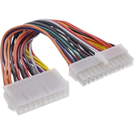 Adaptateur d'électricité interne, InLine®, 20 broches ATX bloc d'alimentation - 24 broches EPS12V carte mère, 16cm