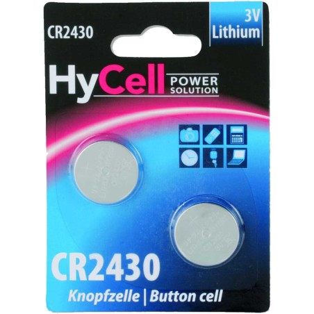 2er Blister Ansmann HyCell Knopfzelle 3V Lithium CR2430 (5020172)