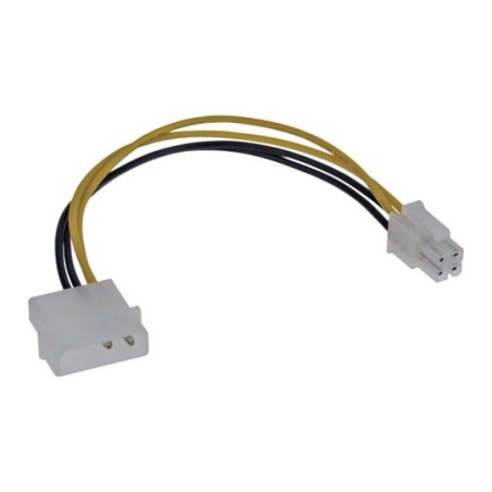 Adaptateur d'électricité interne, InLine®, 4 broches bloc d'alimentation - 4 broches carte mère, 20cm