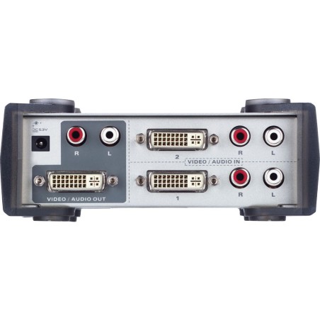 ATEN VS261 Video-Switch, 2-fach DVI-Umschalter, DVI, Audio