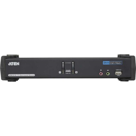 ATEN CS1782A CubiQ KVMP-Switch 2-fach, DVI, USB 2.0, Audio 7.1