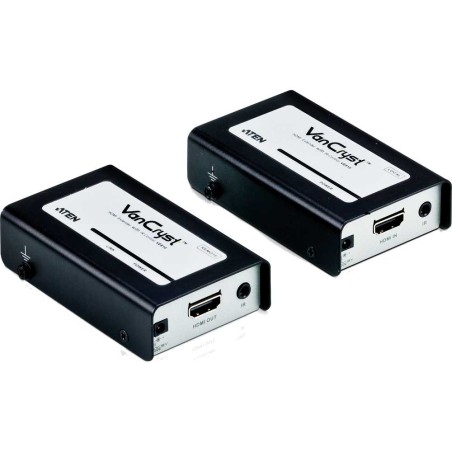 ATEN VE810 Video-Extender, HDMI-Verlängerung bis 60m über Netzwerkkabel, 3D, FullHD, mit Fernbedienung