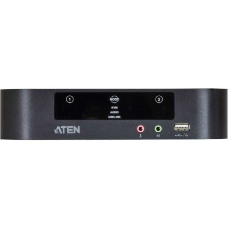 ATEN CS1942 KVMP-Switch 2-fach, Mini DisplayPort, für 2 Displays, USB 2.0, Audio