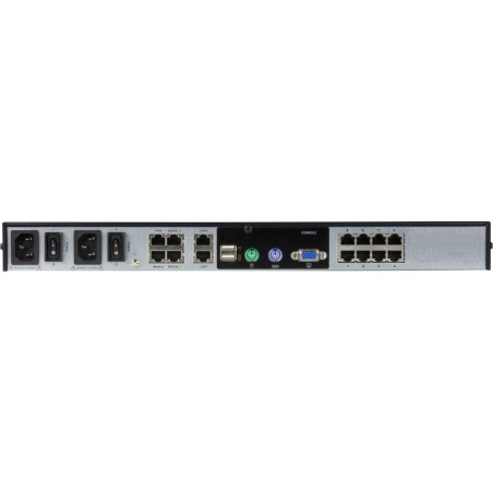 ATEN KN1108v KVM-Over-IP Switch 8-Port, 2 Bussysteme, mit Tonübertragung und virtuellen Datenträgern