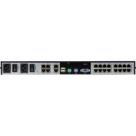 ATEN KN1116v KVM-Over-IP Switch 16-Port, 2 Bussysteme, mit Tonübertragung und virtuellen Datenträgern