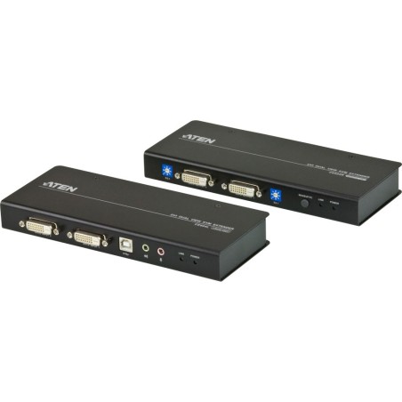 ATEN CE604 Konsolen-Extender, 2x DVI, USB, RS232, mit Audio, max. 60m