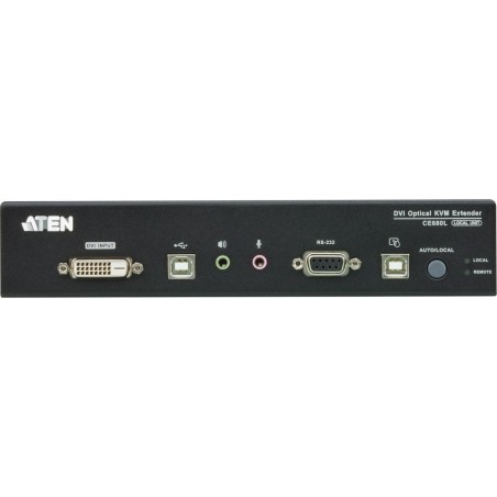 ATEN CE680 Konsolen-Extender, DVI über LWL, USB, RS232, mit Audio, max. 600m via Glasfaser