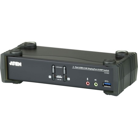 ATEN CS1922 KVMP-Switch 2-fach, DisplayPort, USB 3.0, für 2 Displays, 4K