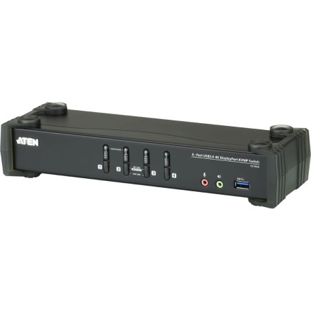 ATEN CS1924 KVMP-Switch 4-fach, DisplayPort, USB 3.0, für 4 Displays, 4K