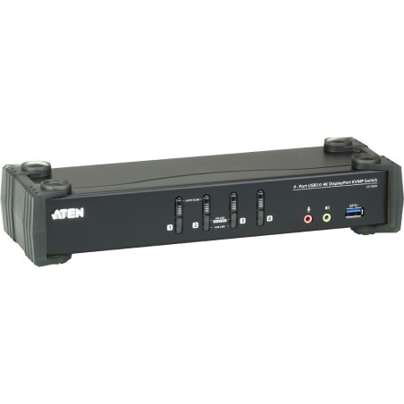 ATEN CS1924 KVMP-Switch 4-fach, DisplayPort, USB 3.0, für 4 Displays, 4K