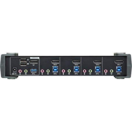 ATEN CS1924 KVMP-Switch 4-fach, DisplayPort, USB 3.0, für 4 Displays, 4K