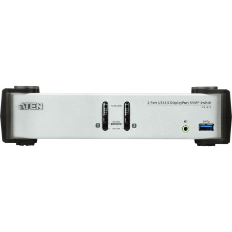 ATEN CS1912 KVMP-Switch 2-fach, DisplayPort, USB 3.0, für 2 Displays, UHD