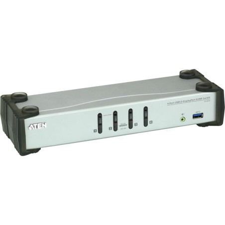 ATEN CS1914 KVMP-Switch 4-fach, DisplayPort, USB 3.0, für 4 Displays, UHD