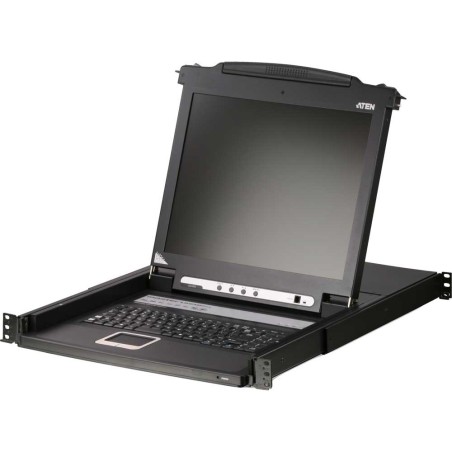 ATEN CL1008M KVM-Switch, 17" LCD, 8-fach, DE-Layout