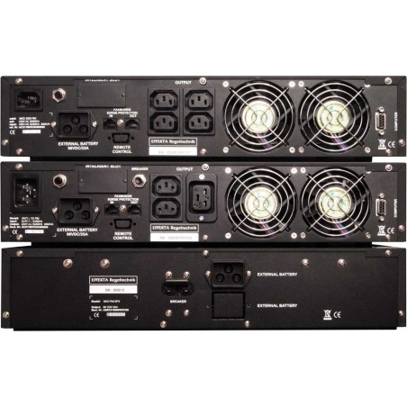 EFFEKTA USV MKD XL RM 3000 VA, Online-Dauerwandler, 23 min., 19", 2x 2HE, schwarz