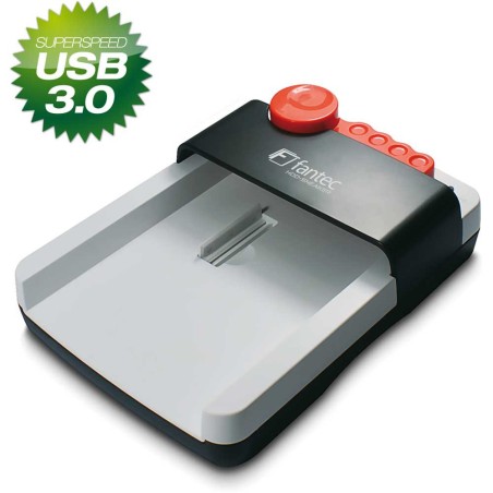 Fantec HDD-SNEAKER Docking Station mit USB 3.0, 2,5" & 3,5", weiß