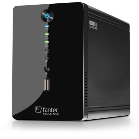 Cloud NAS Multimediaserver, Fantec CL-35B2, Gbit USB 2.0, ohne HDD