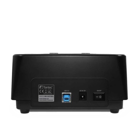 USB 3.0 zu SATA Docking Station, Fantec MR-CopyDU3, Clone, Backup, schwarz